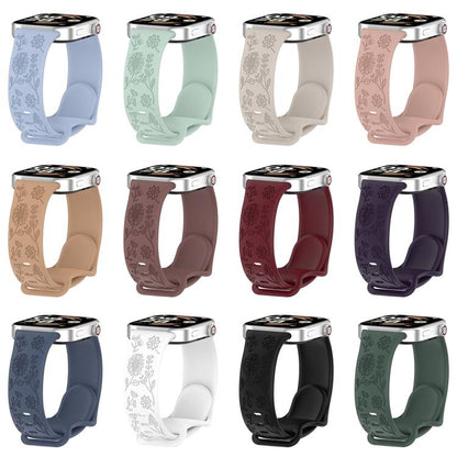 Sunflower Pattern Butterfly Buckle Silicone Watch Band, For Xiaomi Band  10 Pro / Redmi Watch 6 / 5