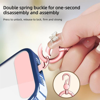 Rotatable Clasp Metal Chain Crossbody Neck Phone Lanyard