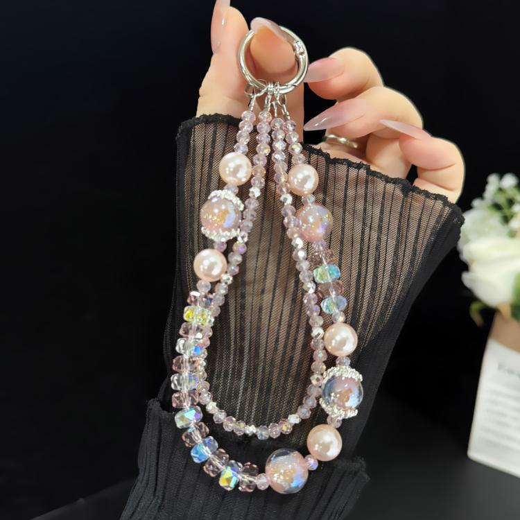 Glitter Star Double Layer Crystal Chain, Pink, Blue, Purple