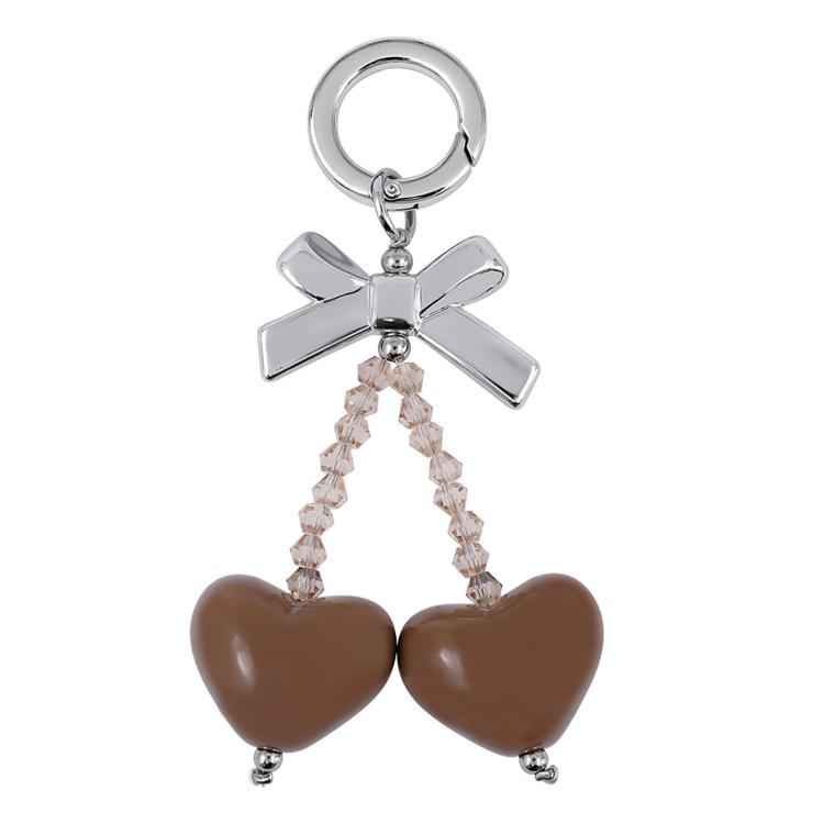 Dopamine Bow Heart-Shaped Ornament Cell Phone Strap