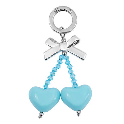 Dopamine Bow Heart-Shaped Ornament Cell Phone Strap