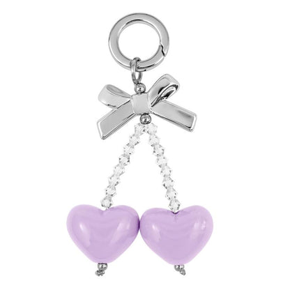 Dopamine Bow Heart-Shaped Ornament Cell Phone Strap
