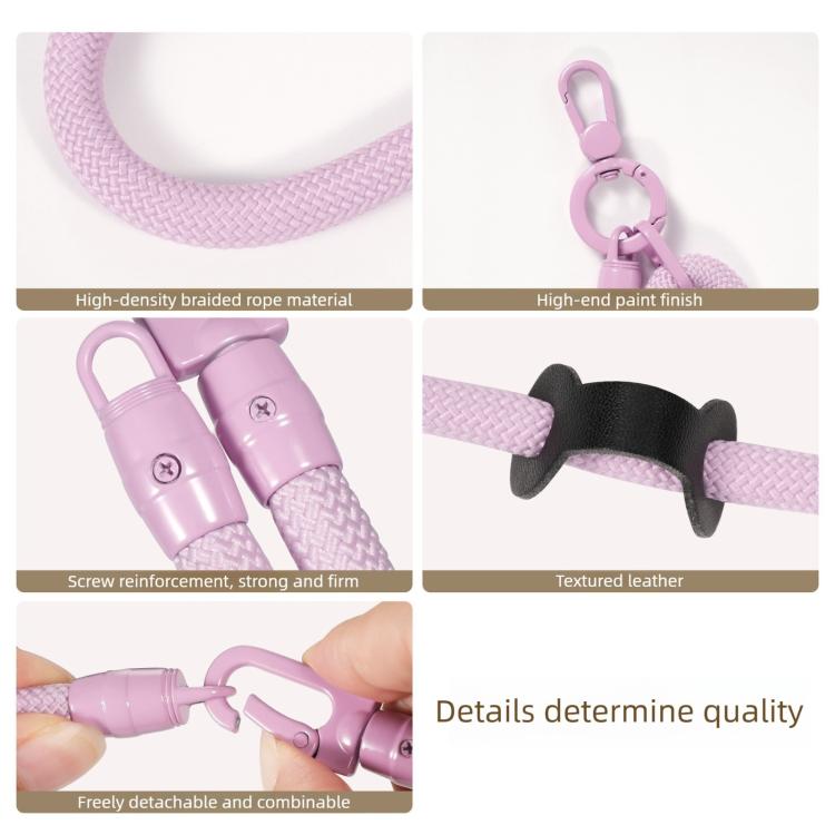 Adjustable 3-in-1 Braided Cell Phone Lanyard