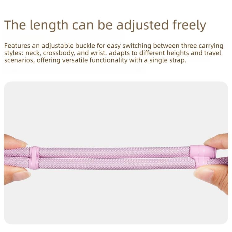 Adjustable 3-in-1 Braided Cell Phone Lanyard