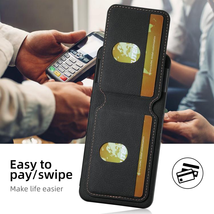 Suteni H02 Litchi Leather Card Wallet Stand Back Phone Case, For Google Pixel 11 Pro XL, For Google Pixel 11, For Google Pixel 11 Pro