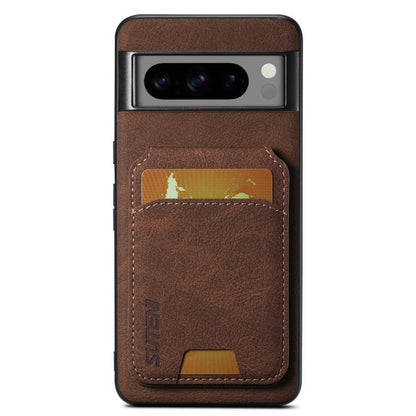 Suteni H02 Litchi Leather Card Wallet Stand Back Phone Case, For Google Pixel 11 Pro XL, For Google Pixel 11, For Google Pixel 11 Pro