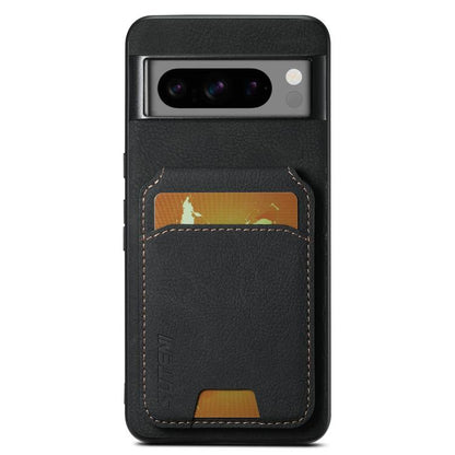 Suteni H02 Litchi Leather Card Wallet Stand Back Phone Case, For Google Pixel 11 Pro XL, For Google Pixel 11, For Google Pixel 11 Pro