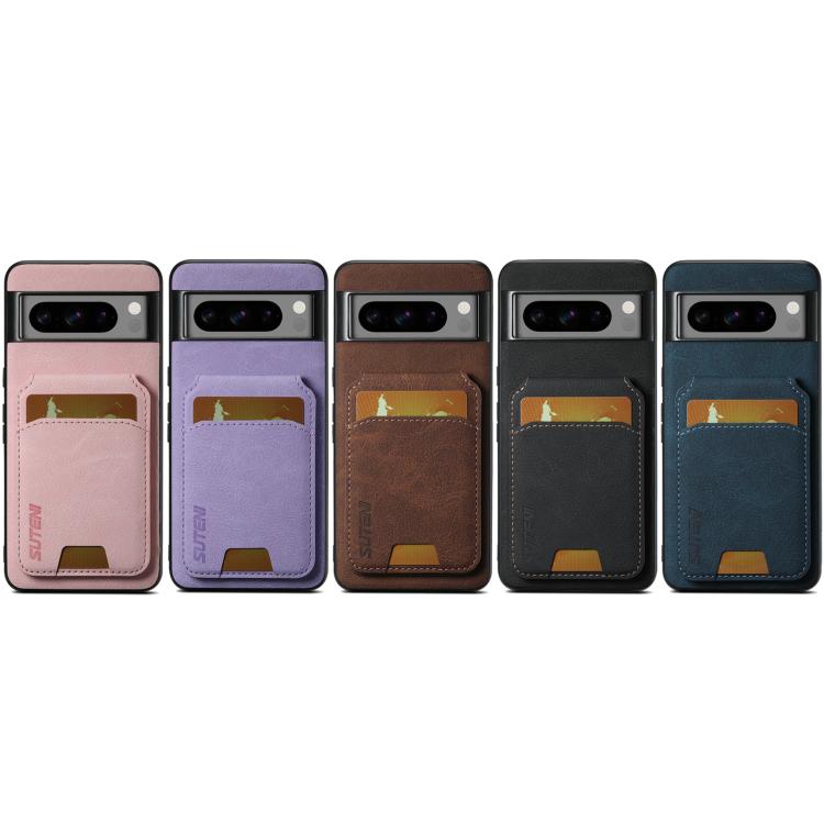 Suteni H02 Litchi Leather Card Wallet Stand Back Phone Case, For Google Pixel 11 Pro XL, For Google Pixel 11, For Google Pixel 11 Pro