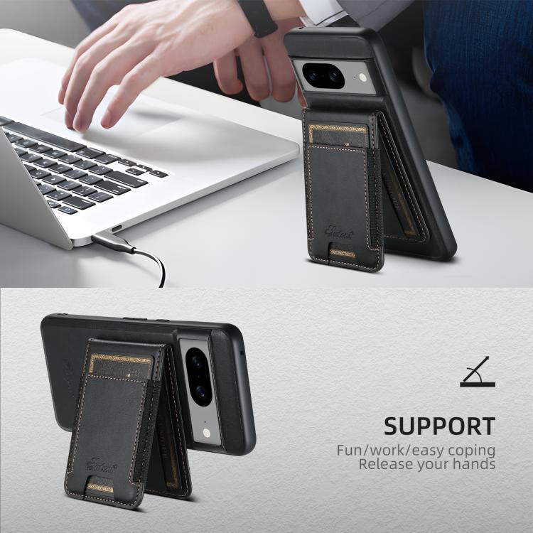 Suteni H17 Oil Eax Leather Detachable Wallet Phone Case, For Google Pixel 11 Pro XL, For Google Pixel 11, For Google Pixel 11 Pro
