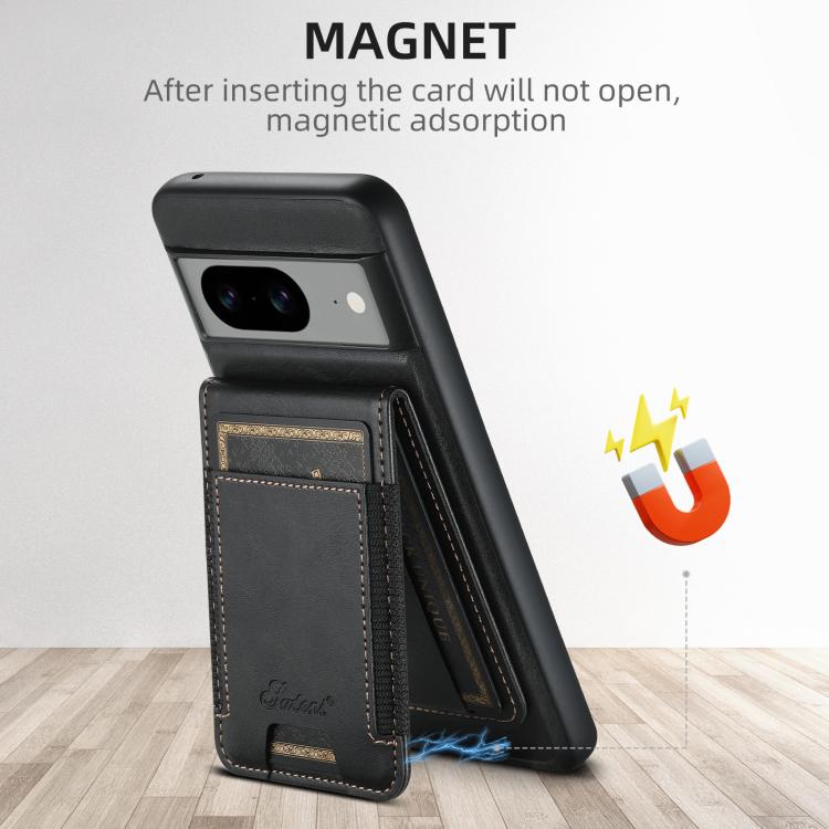 Suteni H17 Oil Eax Leather Detachable Wallet Phone Case, For Google Pixel 11 Pro XL, For Google Pixel 11, For Google Pixel 11 Pro