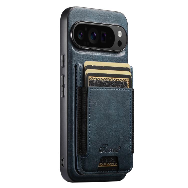 Suteni H17 Oil Eax Leather Detachable Wallet Phone Case, For Google Pixel 11 Pro XL, For Google Pixel 11, For Google Pixel 11 Pro