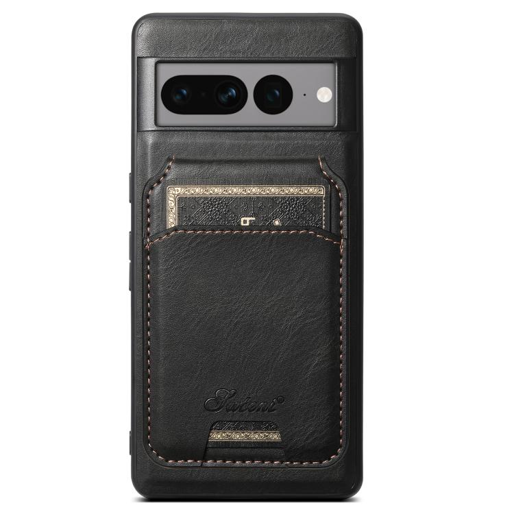 Suteni H15 Oil Eax Leather Detachable Wallet Back Phone Case, For Google Pixel 11 Pro XL, For Google Pixel 11, For Google Pixel 11 Pro