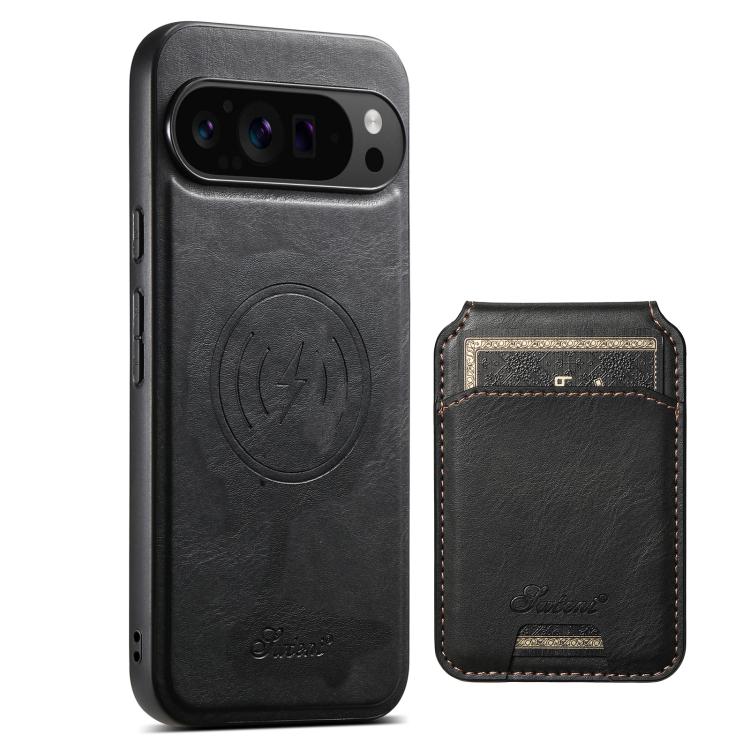 Suteni H15 Oil Eax Leather Detachable Wallet Back Phone Case, For Google Pixel 11 Pro XL, For Google Pixel 11, For Google Pixel 11 Pro