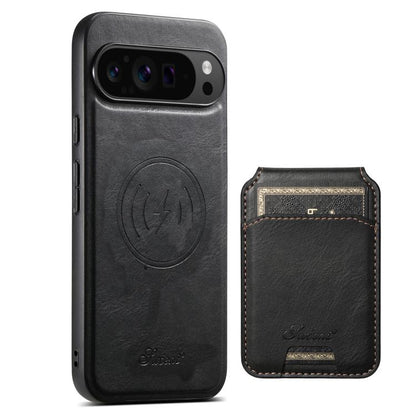 Suteni H15 Oil Eax Leather Detachable Wallet Back Phone Case, For Google Pixel 11 Pro XL, For Google Pixel 11, For Google Pixel 11 Pro