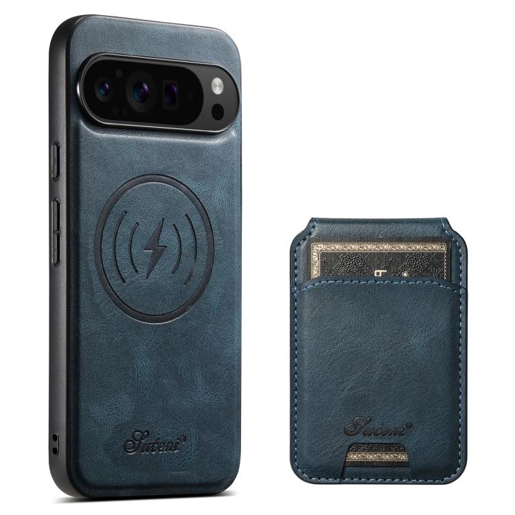 Suteni H15 Oil Eax Leather Detachable Wallet Back Phone Case, For Google Pixel 11 Pro XL, For Google Pixel 11, For Google Pixel 11 Pro