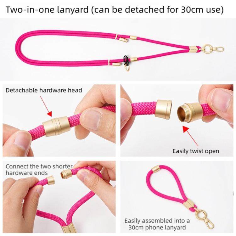 Detachable Adjustable Clip-On 2-in-1 Anti-Loss Cell Phone Lanyard