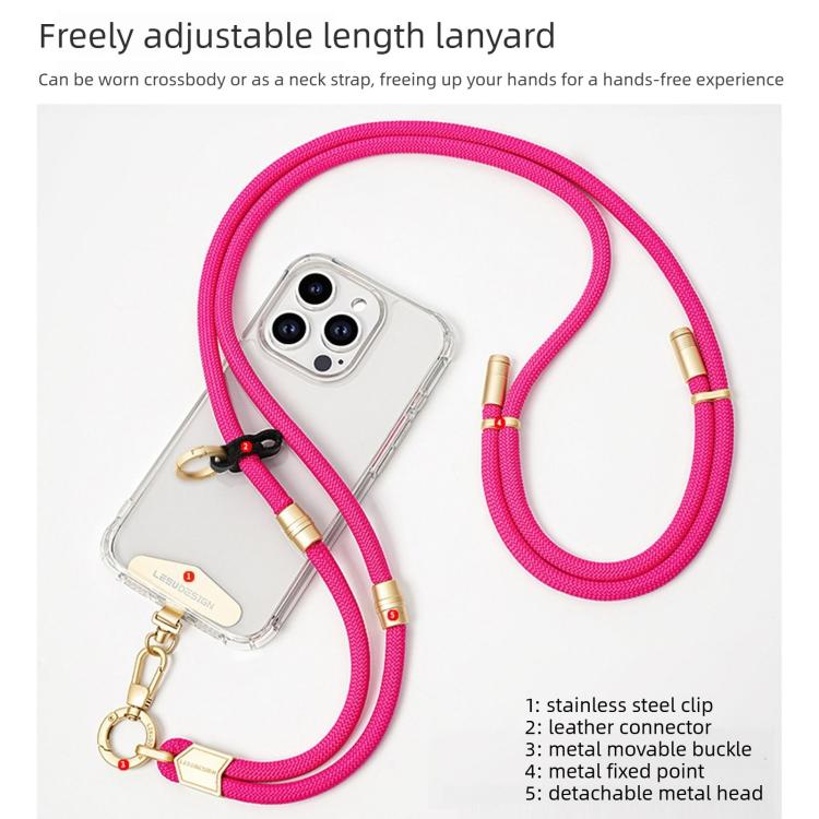 Detachable Adjustable Clip-On 2-in-1 Anti-Loss Cell Phone Lanyard