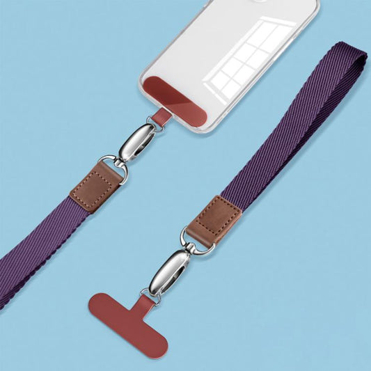 Wide-Weave Wrist Strap Shock-Resistant Cell Phone Lanyard
