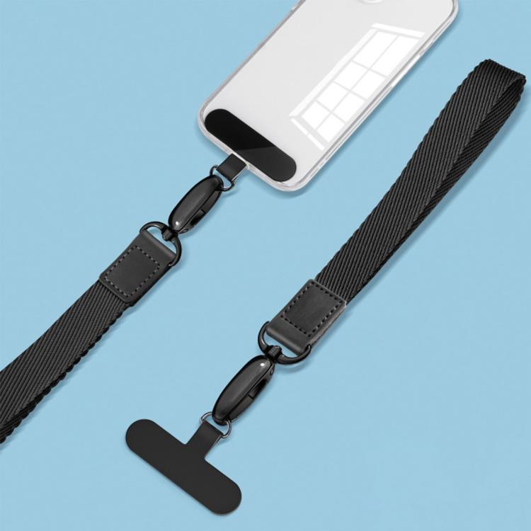 Wide-Weave Wrist Strap Shock-Resistant Cell Phone Lanyard
