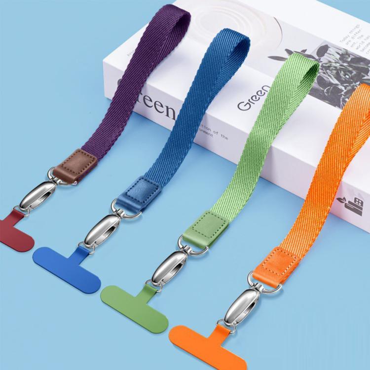 Wide-Weave Wrist Strap Shock-Resistant Cell Phone Lanyard