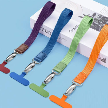 Wide-Weave Wrist Strap Shock-Resistant Cell Phone Lanyard
