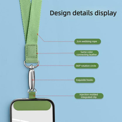 Wide-Weave Wrist Strap Shock-Resistant Cell Phone Lanyard