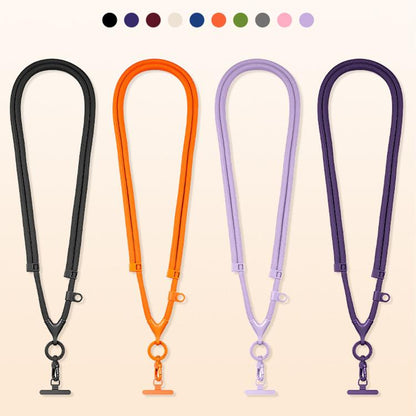 Adjustable V-Neck Anti-Loss Anti-Theft Cell Phone Lanyard With Silicone Loop, Minimalist Version, Ring Version