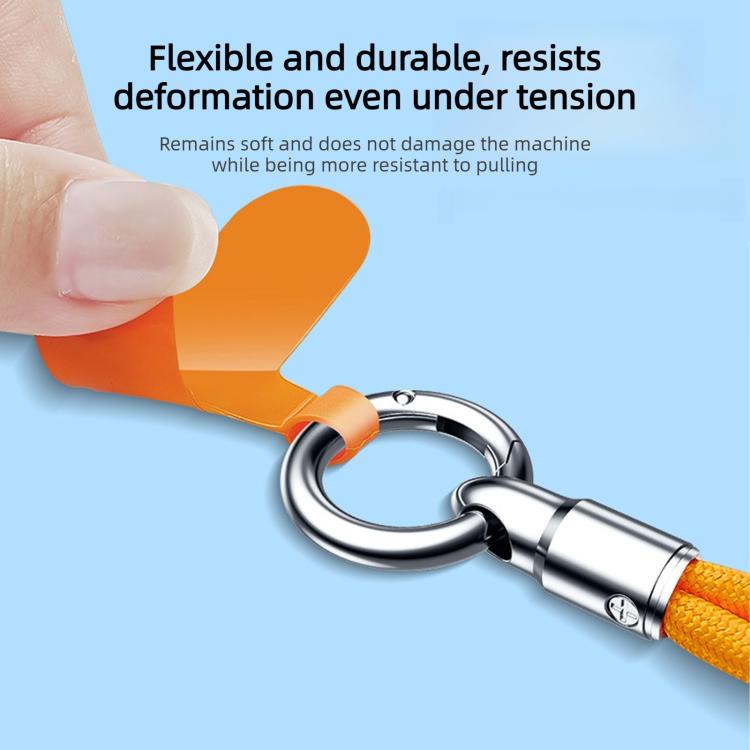 Bullet-Shaped Ring Clip Cell Phone Lanyard, 30cm Wrist Style, 90cm Neck Strap Style, 120cm Crossbody Style