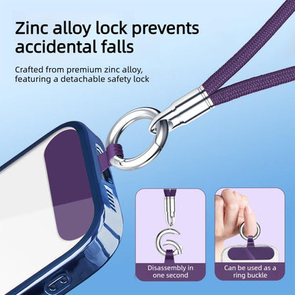 Bullet-Shaped Ring Clip Cell Phone Lanyard, 30cm Wrist Style, 90cm Neck Strap Style, 120cm Crossbody Style