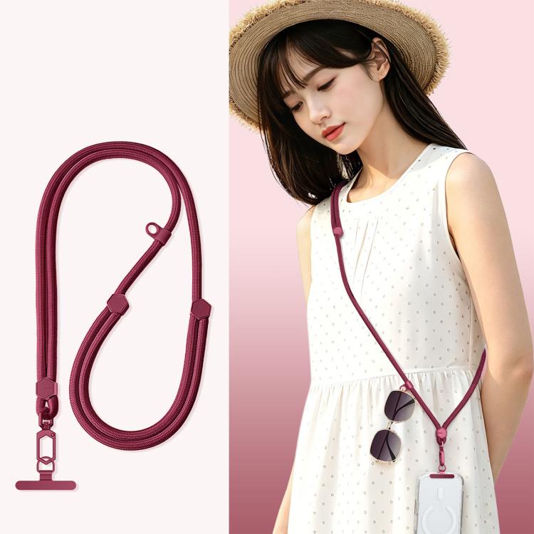 Adjustable Hexagonal Anti-Loss Cell Phone Lanyard With Silicone Loop