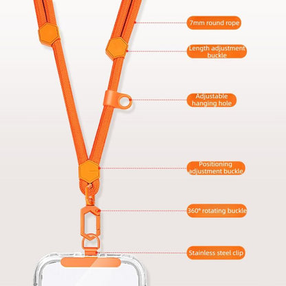Adjustable Hexagonal Anti-Loss Cell Phone Lanyard With Silicone Loop