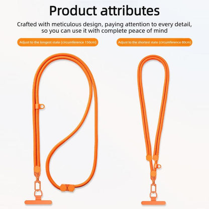 Adjustable Hexagonal Anti-Loss Cell Phone Lanyard With Silicone Loop