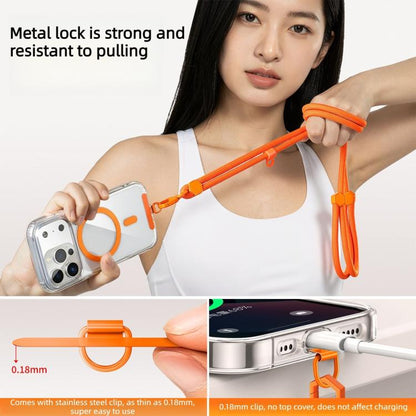 Adjustable Hexagonal Anti-Loss Cell Phone Lanyard With Silicone Loop