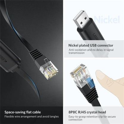 UGREEN CM204-50773 1.5m USB 2.0 to RJ45 Console Cable