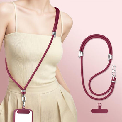 Adjustable Diamond-Shaped Double-Clip Tangle-Free Cell Phone Lanyard