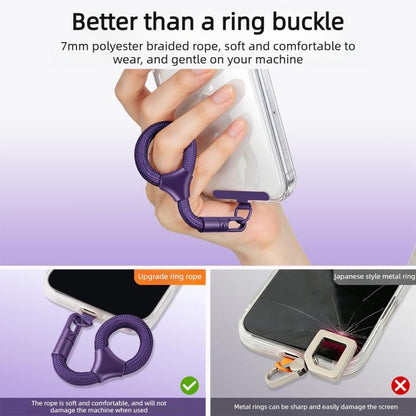 Anti-Loss Anti-Theft Self-Locking Lanyard Metal Clasp Cell Phone Lanyard