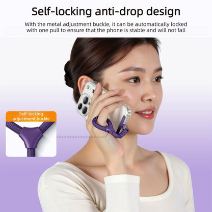 Anti-Loss Anti-Theft Self-Locking Lanyard Metal Clasp Cell Phone Lanyard