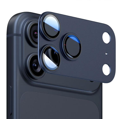 ENKAY Anti-reflection Camera Lens Frosted Armor Aluminium Alloy Tempered Glass Film, For iPhone 18 Pro, For iPhone 18 Pro Max