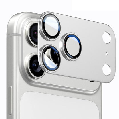ENKAY Anti-reflection Camera Lens Frosted Armor Aluminium Alloy Tempered Glass Film, For iPhone 18 Pro, For iPhone 18 Pro Max