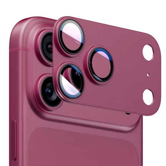 ENKAY Anti-reflection Camera Lens Frosted Armor Aluminium Alloy Tempered Glass Film, For iPhone 18 Pro, For iPhone 18 Pro Max