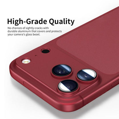 Kalebol Imitation Step-Style AR+AF Anti-Reflection Coating One-Piece Metal Lens Film, For iPhone 18 Pro, For iPhone 18 Pro Max