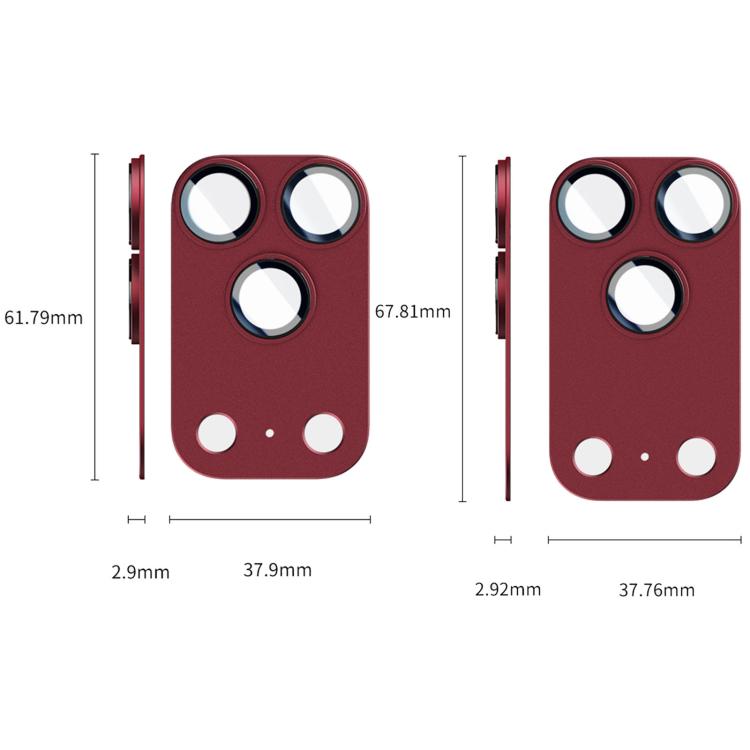 Kalebol Imitation Step-Style AR+AF Anti-Reflection Coating One-Piece Metal Lens Film, For iPhone 18 Pro, For iPhone 18 Pro Max