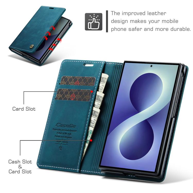 CaseMe 013 Multifunctional Horizontal Flip Leather Phone Case, For Galaxy Z Fold8 5G, For Galaxy Z Fold8 Ultra 5G