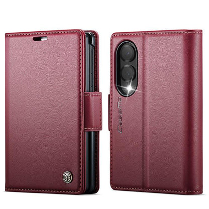 CaseMe 023 Butterfly Buckle Litchi Texture RFID Anti-theft Leather Phone Case, For Galaxy Z Fold8 5G, For Galaxy Z Fold8 Ultra 5G