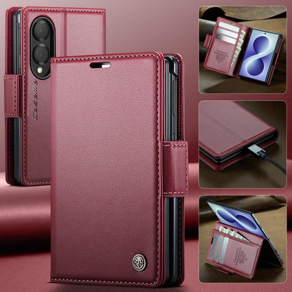 CaseMe 023 Butterfly Buckle Litchi Texture RFID Anti-theft Leather Phone Case, For Galaxy Z Fold8 5G, For Galaxy Z Fold8 Ultra 5G