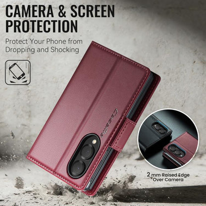 CaseMe 023 Butterfly Buckle Litchi Texture RFID Anti-theft Leather Phone Case, For Galaxy Z Fold8 5G, For Galaxy Z Fold8 Ultra 5G