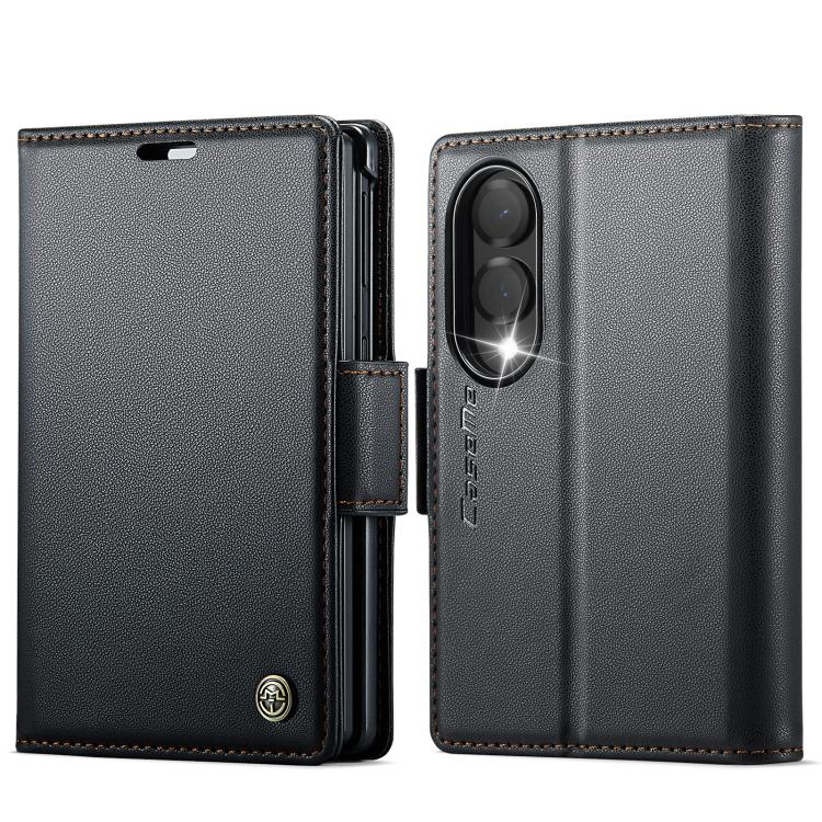 CaseMe 023 Butterfly Buckle Litchi Texture RFID Anti-theft Leather Phone Case, For Galaxy Z Fold8 5G, For Galaxy Z Fold8 Ultra 5G