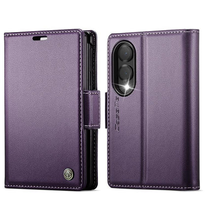 CaseMe 023 Butterfly Buckle Litchi Texture RFID Anti-theft Leather Phone Case, For Galaxy Z Fold8 5G, For Galaxy Z Fold8 Ultra 5G