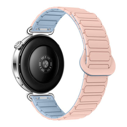 Press Button I-Shaped Magnetic Silicone Watch Band, 18mm, 20mm, 22mm