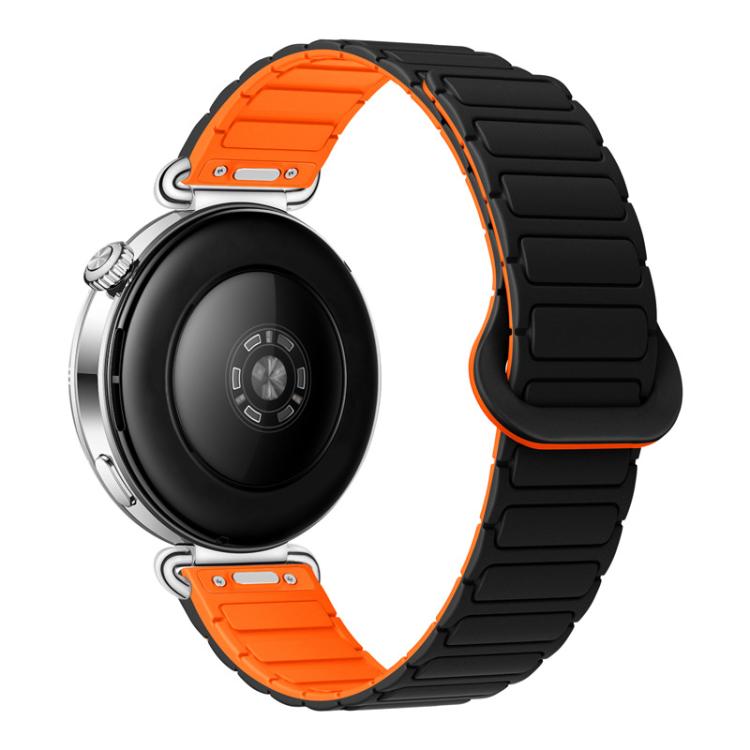 Press Button I-Shaped Magnetic Silicone Watch Band, 18mm, 20mm, 22mm